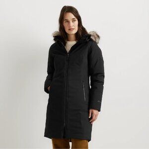 Eddie Bauer - Olympia Waterproof Down Hooded Stadium Coat in black size S